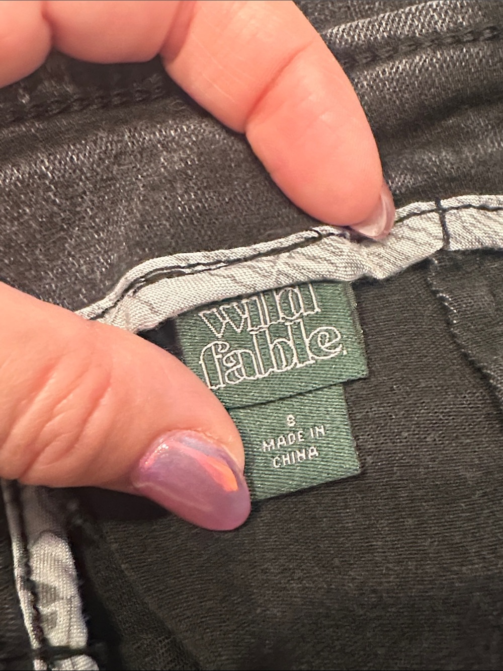Wild Fable Black Wash Denim Skirt 8 NEW NWT - Picture 4 of 5